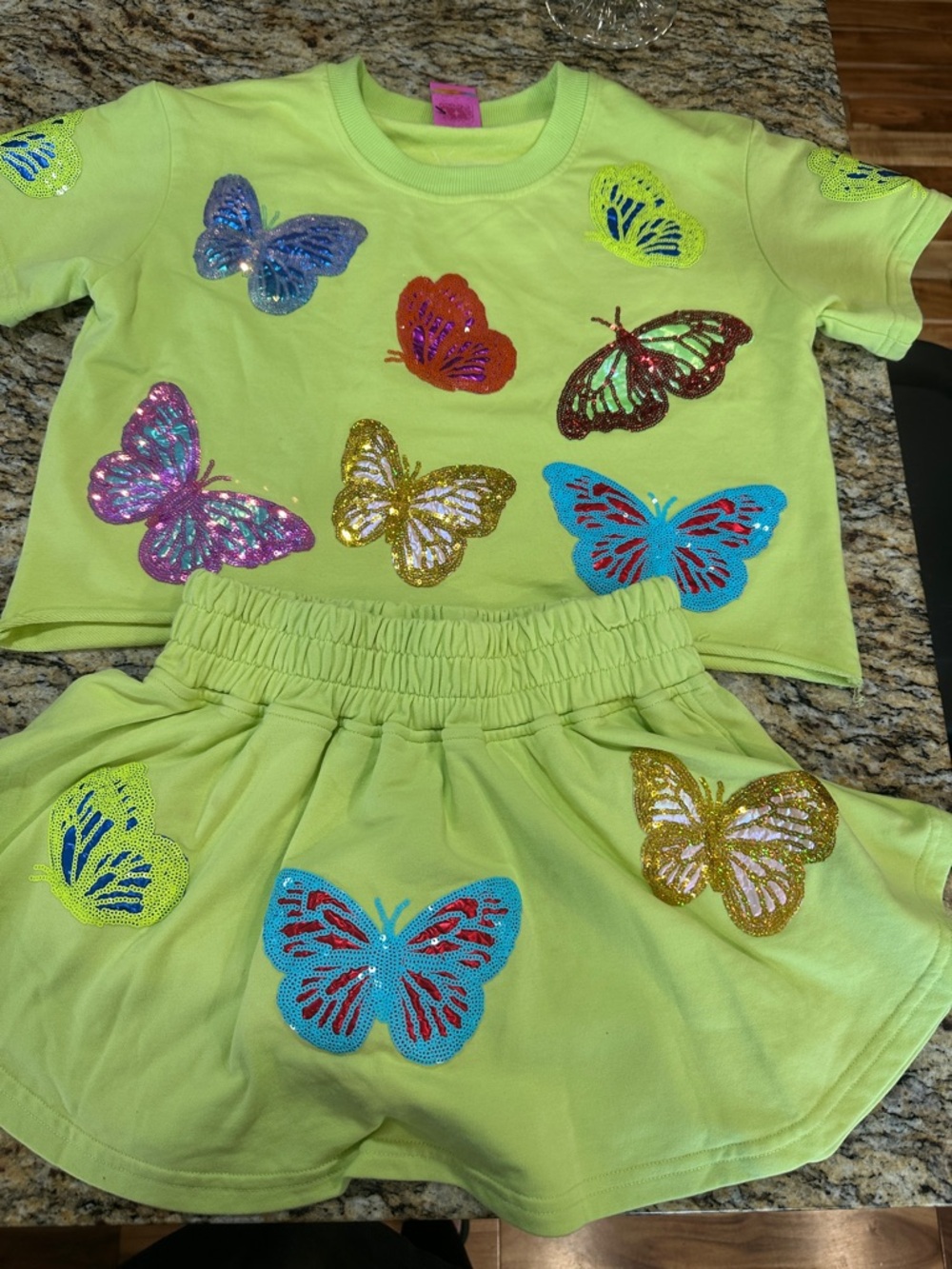 Queen of Sparkles Butterfly Sequin Set